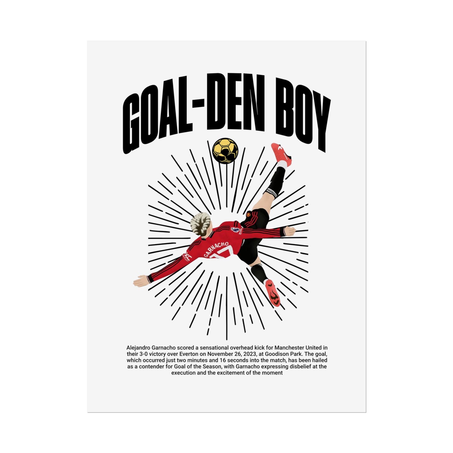 'Goal-Den Boy' Poster