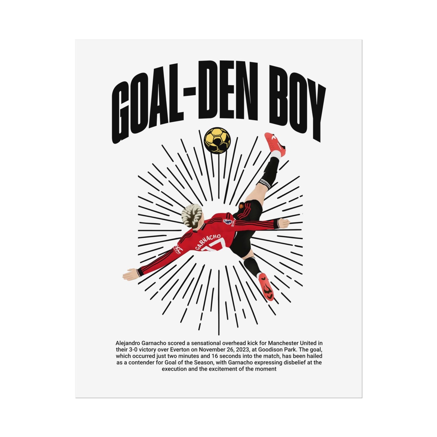 'Goal-Den Boy' Poster