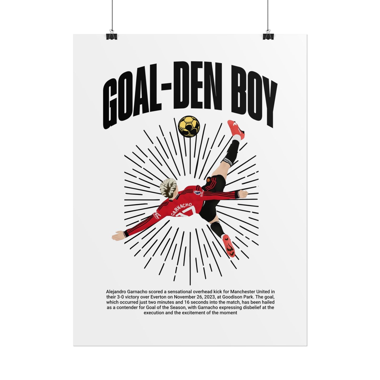 'Goal-Den Boy' Poster