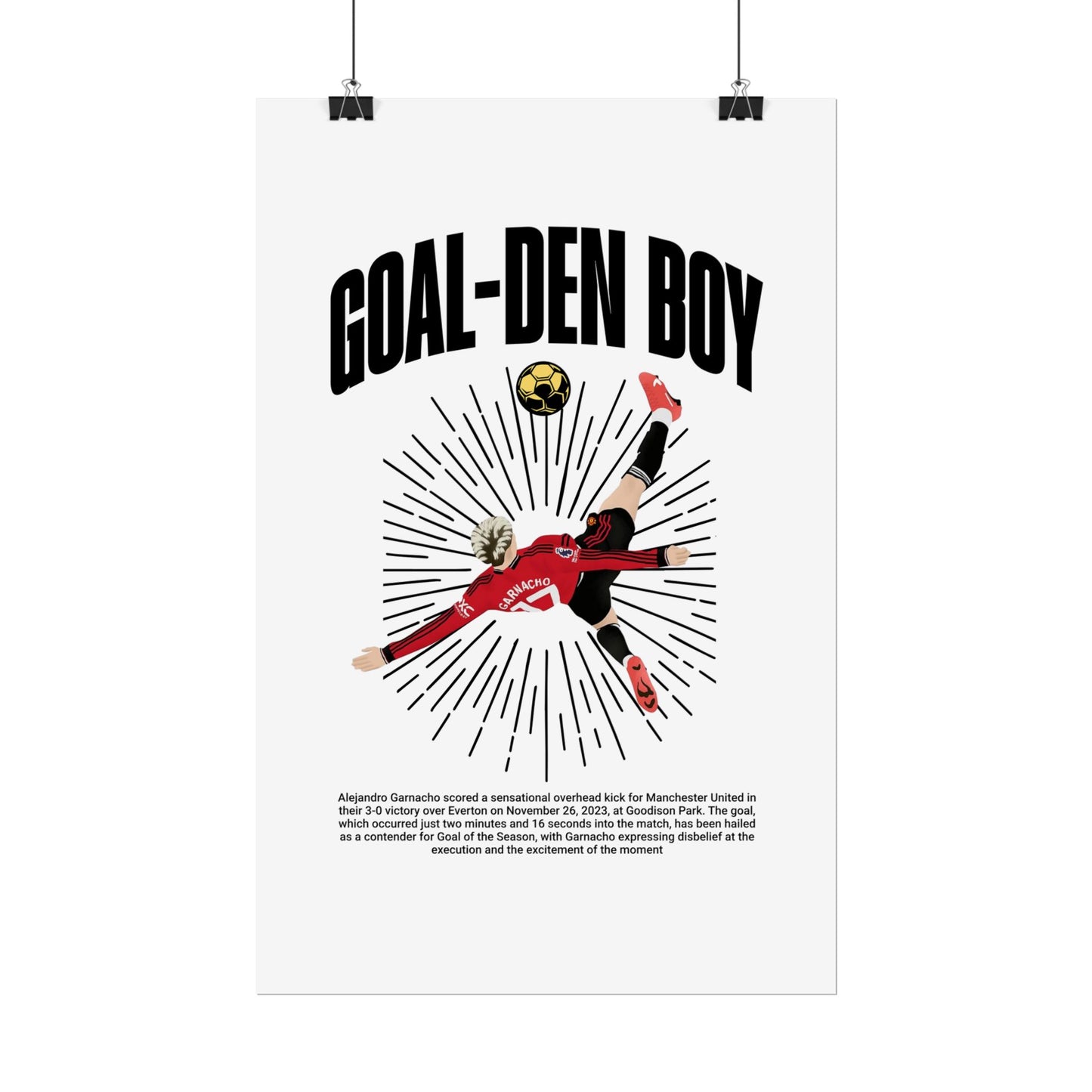 'Goal-Den Boy' Poster