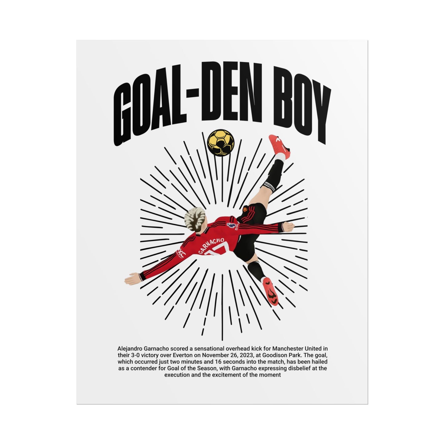 'Goal-Den Boy' Poster