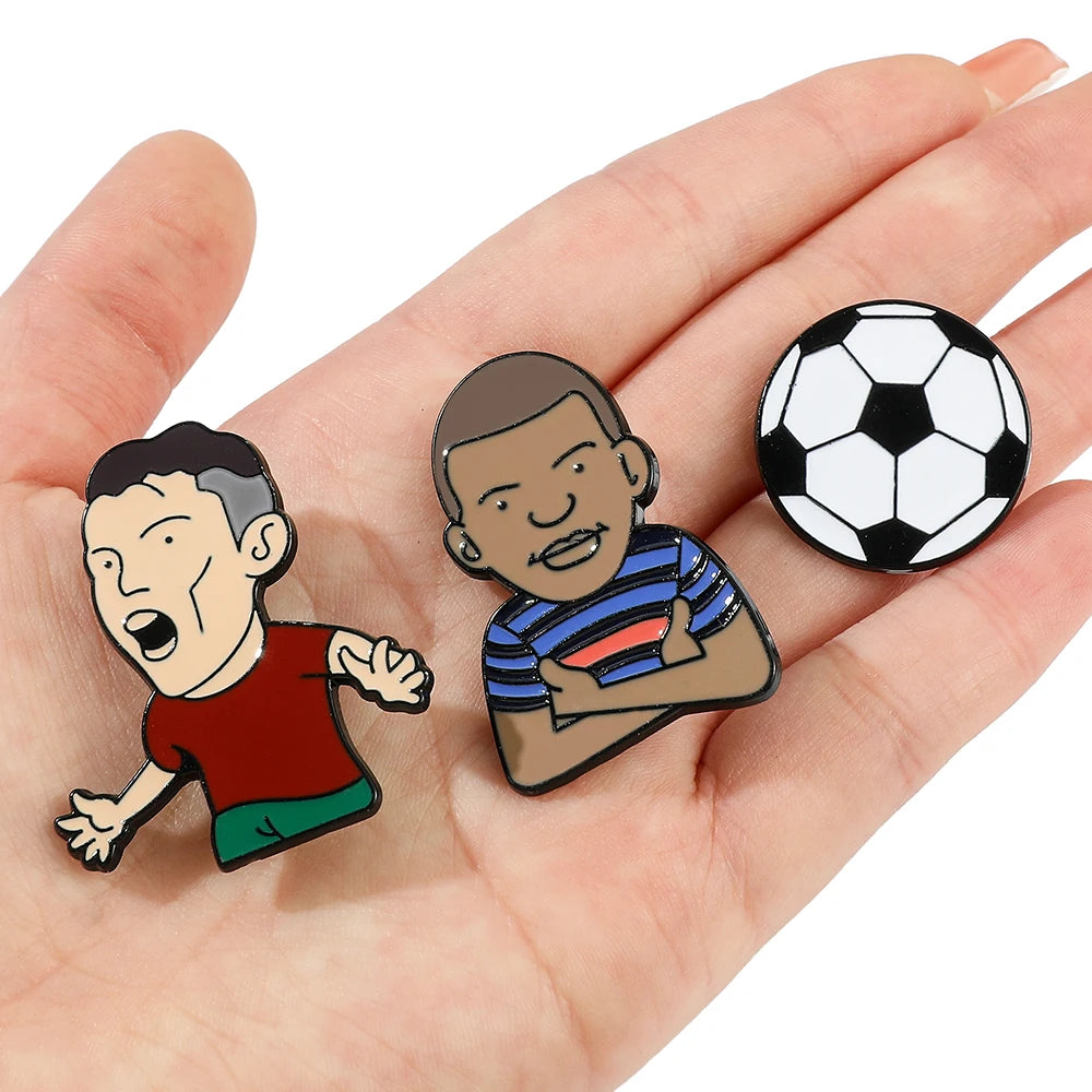 Football Brooch Pins