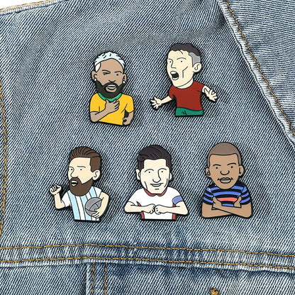 Football Brooch Pins